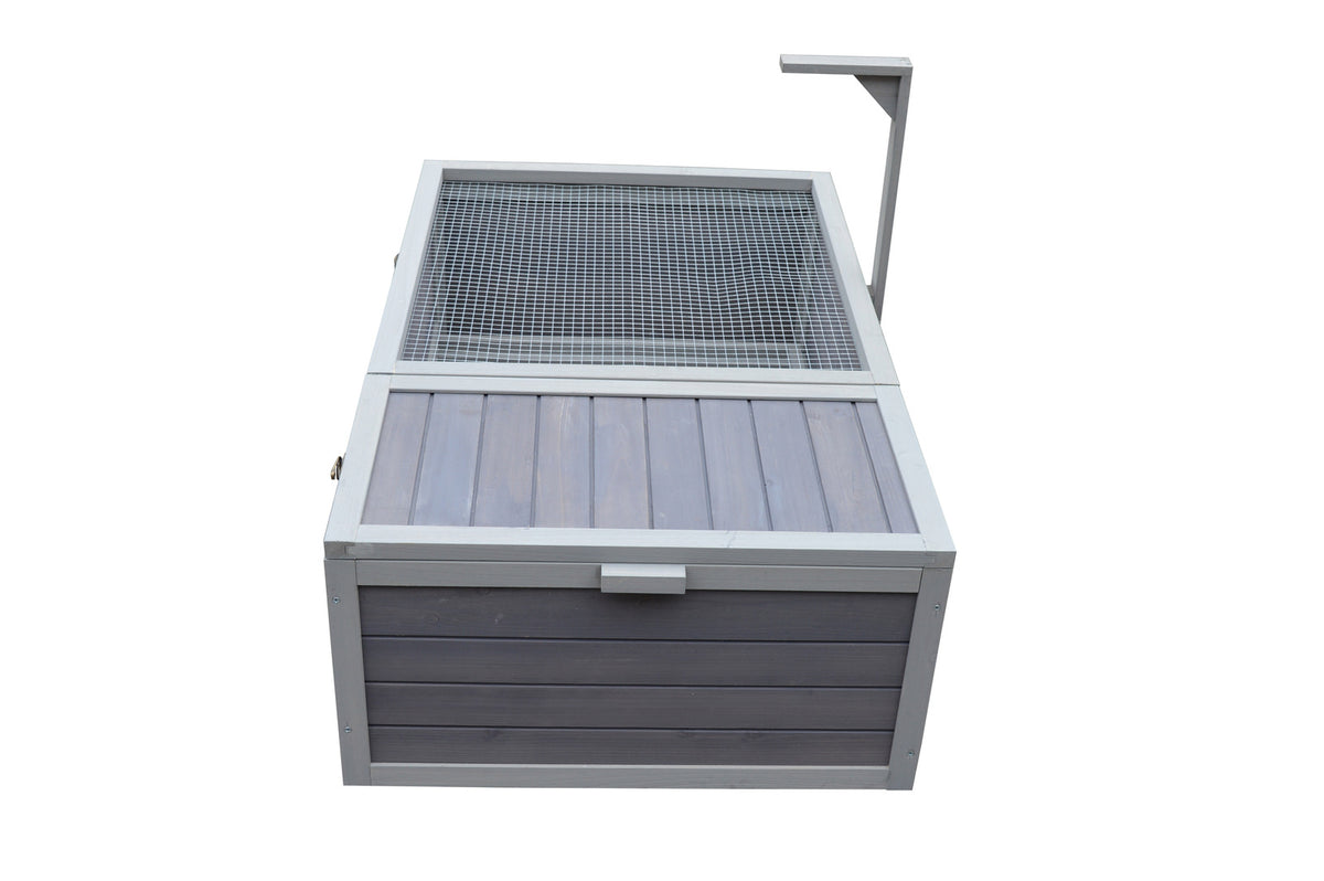 YES4PETS Tortoise House Turtle Habitat Enclosure Wooden Small Animal Hutch Indoor Outdoor V278-TH421