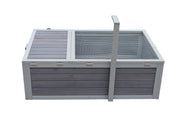 YES4PETS Tortoise House Turtle Habitat Enclosure Wooden Small Animal Hutch Indoor Outdoor V278-TH421