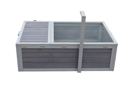 YES4PETS Tortoise House Turtle Habitat Enclosure Wooden Small Animal Hutch Indoor Outdoor V278-TH421