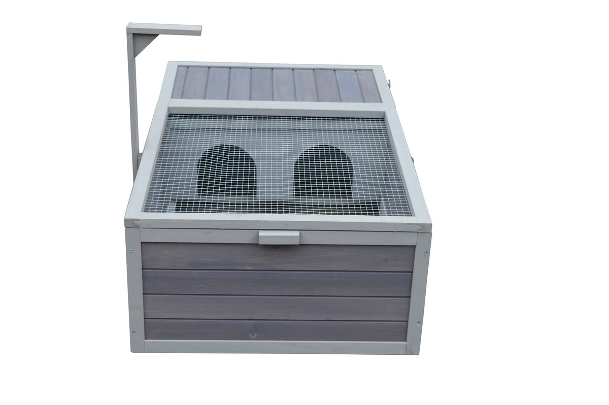 YES4PETS Tortoise House Turtle Habitat Enclosure Wooden Small Animal Hutch Indoor Outdoor V278-TH421