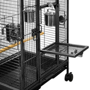 YES4PETS Bird Budgie Cage Parrot Aviary Carrier With Wheel V278-TT03