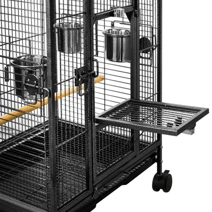 YES4PETS Bird Budgie Cage Parrot Aviary Carrier With Wheel V278-TT03