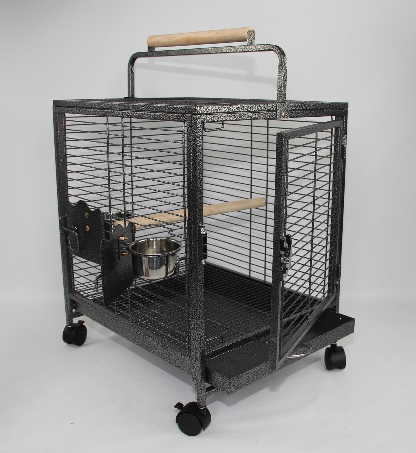 YES4PETS Small Bird Transport Budgie Cage Parrot Aviary Carrier With Wheel V278-TT16
