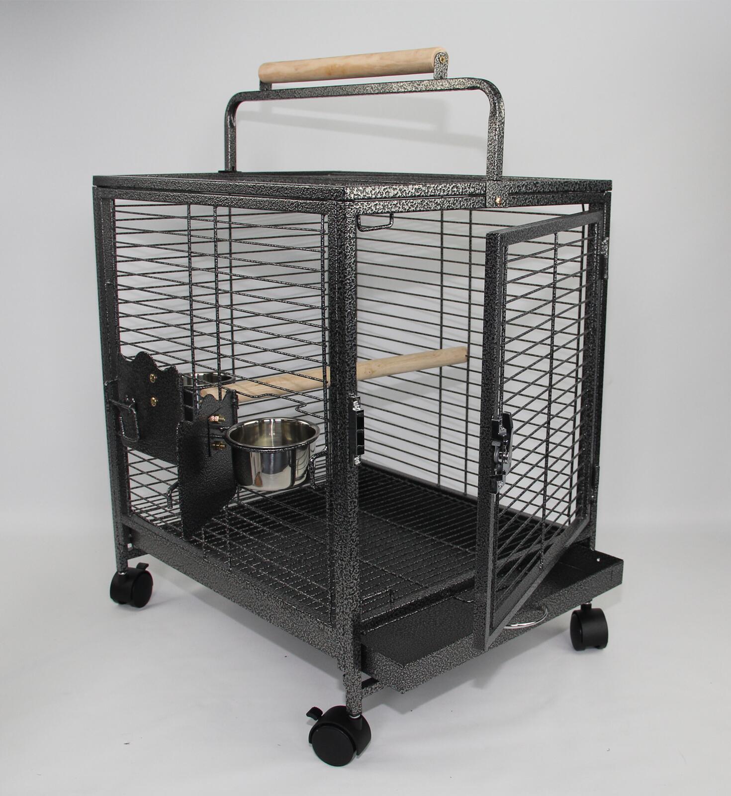 YES4PETS Small Bird Transport Budgie Cage Parrot Aviary Carrier With Wheel V278-TT16