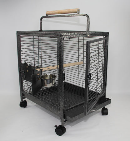 YES4PETS Small Bird Transport Budgie Cage Parrot Aviary Carrier With Wheel V278-TT16