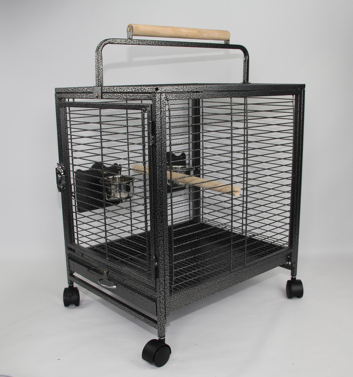 YES4PETS Small Bird Transport Budgie Cage Parrot Aviary Carrier With Wheel V278-TT16