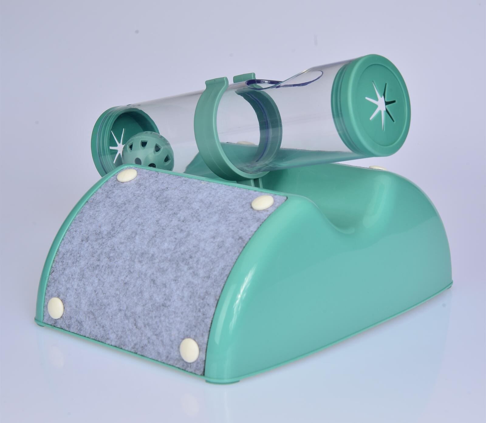Cat Play Box Kit Pet Toy Kitten Toys Interactive Ball Peek Hunting Toy-Green V278-TY503-CAT-TOY-GREEN