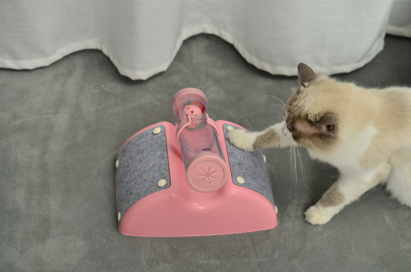 YES4PETS Cat Play Box Kit Pet Toy Kitten Toys Interactive Ball Peek Hunting Toy-Pink V278-TY503-CAT-TOY-PINK