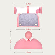 YES4PETS Cat Play Box Kit Pet Toy Kitten Toys Interactive Ball Peek Hunting Toy-Pink V278-TY503-CAT-TOY-PINK