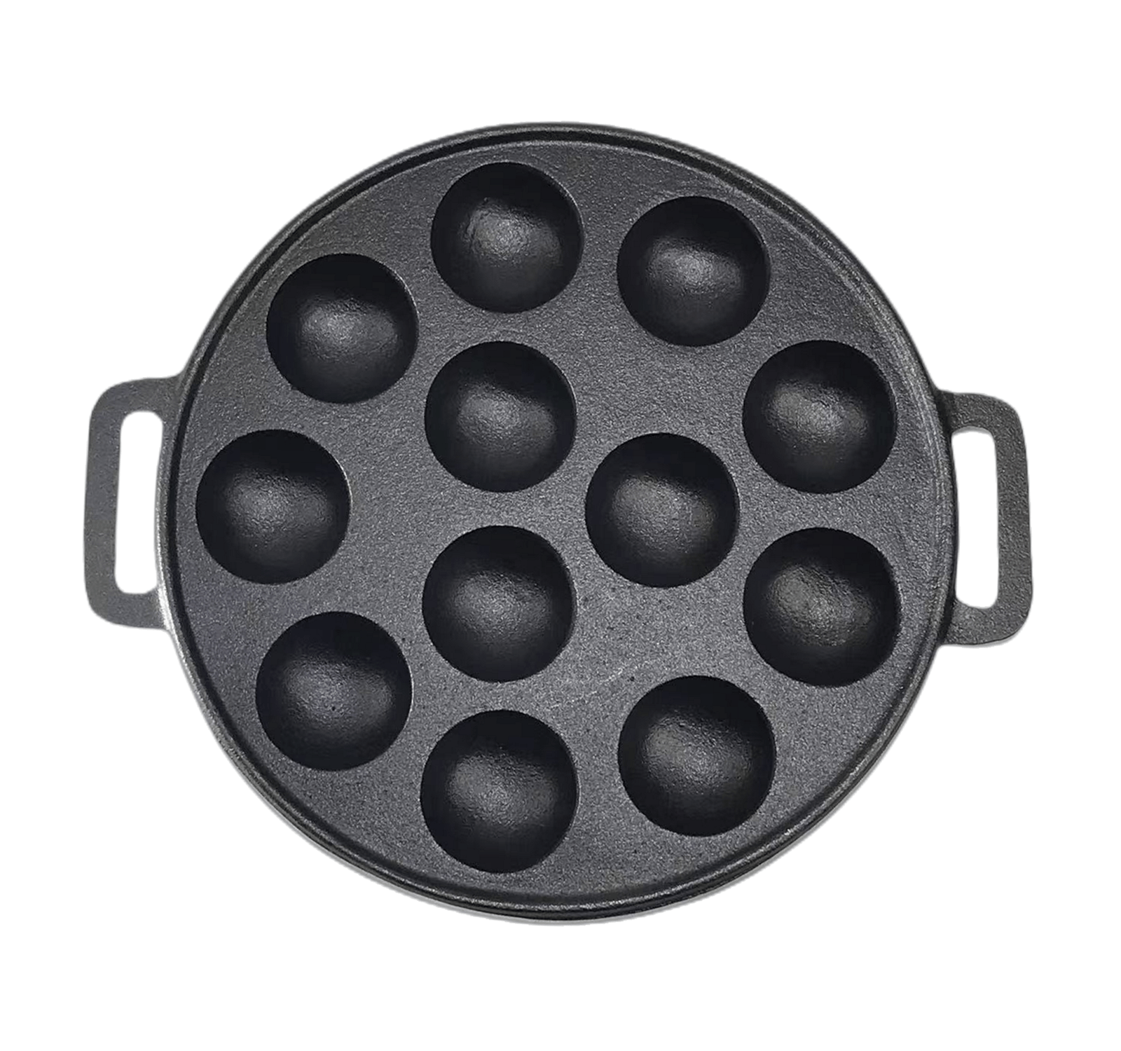 YES4HOMES 12 Holes Mini Cast Iron Cake Pan Mini Dutch Pancake Cake Pan V278-UI1864-12-HOLES-CAKE-PAN