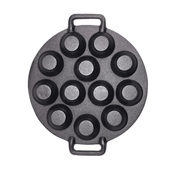 YES4HOMES 12 Holes Mini Cast Iron Cake Pan Mini Dutch Pancake Cake Pan V278-UI1864-12-HOLES-CAKE-PAN