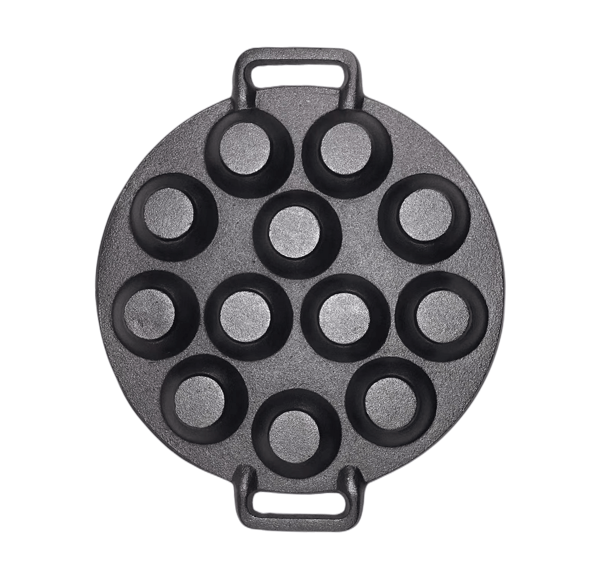YES4HOMES 12 Holes Mini Cast Iron Cake Pan Mini Dutch Pancake Cake Pan V278-UI1864-12-HOLES-CAKE-PAN