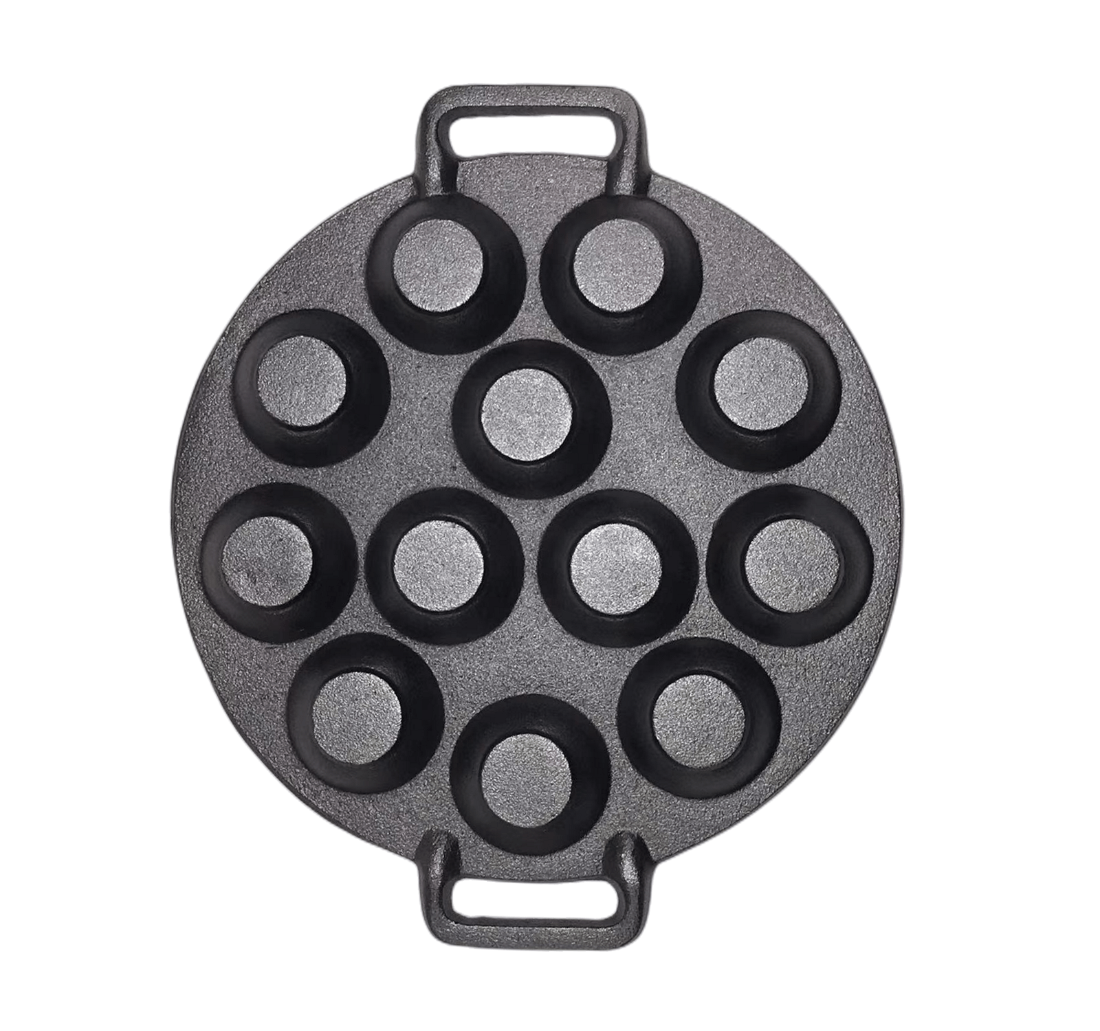 YES4HOMES 12 Holes Mini Cast Iron Cake Pan Mini Dutch Pancake Cake Pan V278-UI1864-12-HOLES-CAKE-PAN
