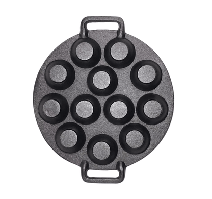 YES4HOMES 12 Holes Mini Cast Iron Cake Pan Mini Dutch Pancake Cake Pan V278-UI1864-12-HOLES-CAKE-PAN