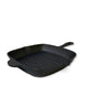 YES4HOMES Cast Iron Barbecue Skillet Fry Griddle Pan Pre-Seasoned Oven Safe Grill Frypan V278-UI3073