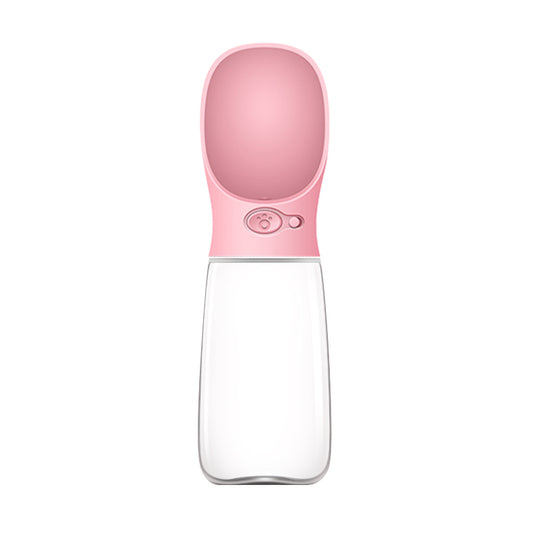 YES4PETS 550ml Portable Pet Dog Puppy Cat Drinking Mug Water Feeder Bottle Valve Travel Bottle Pink V278-WATER-BOTTLE-550-PINK