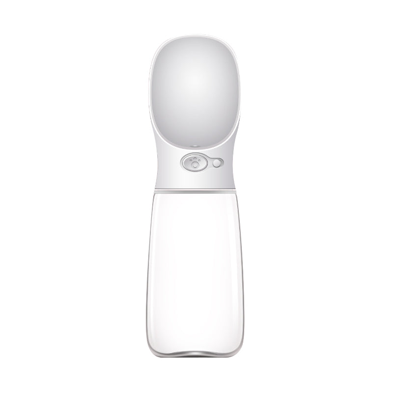 YES4PETS 550ml Portable Pet Dog Puppy Cat Drinking Mug Water Feeder Bottle Valve Travel Bottle White V278-WATER-BOTTLE-550-WHITE