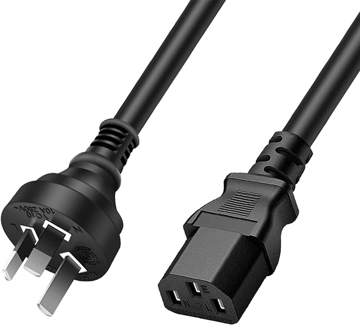 3 Prong Australia Plug 18 AWG Power Cord 1.5M V28-ACBFROPOWERAUCB