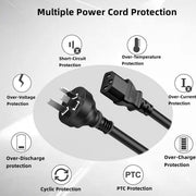 3 Prong Australia Plug 18 AWG Power Cord 1.5M V28-ACBFROPOWERAUCB