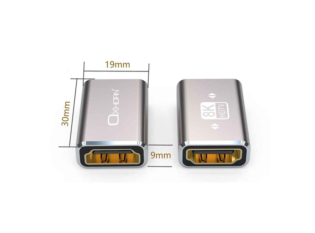 OXHORN AD-H8-FF HDMI 2.1 8K Inline Coupler