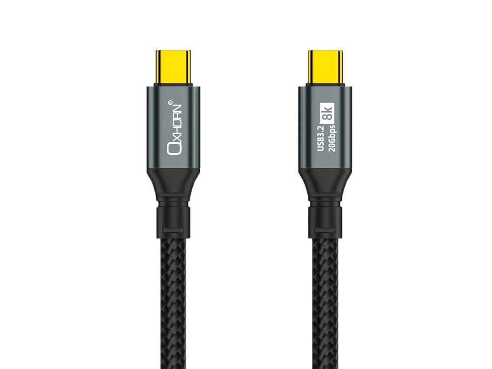 OXHORN CB-CC-3205 USB C 3.2 Gen 2x2 Cable 0.5m V28-ACBOXHCBCC3205