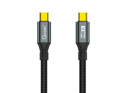 OXHORN CB-CC-3205 USB C 3.2 Gen 2x2 Cable 0.5m V28-ACBOXHCBCC3205