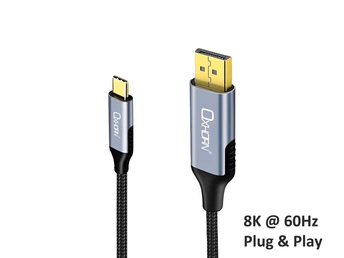 OXHORN CB-CD-803 USB C to DP Cable 3m V28-ACBOXHCBCD803