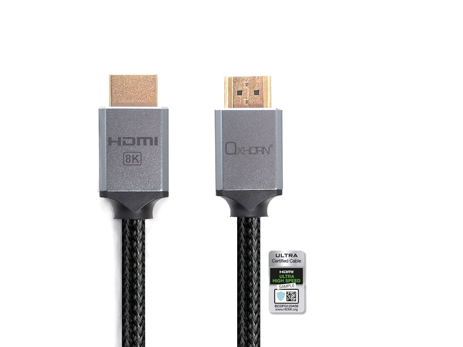 Oxhorn 8K HDMI 2.1a Cable 1m V28-ACBOXHCBH8K01