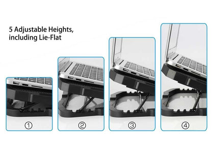OXHORN LC-1701 Laptop Cooling Stand High Adjustable V28-ACBOXHLC1701
