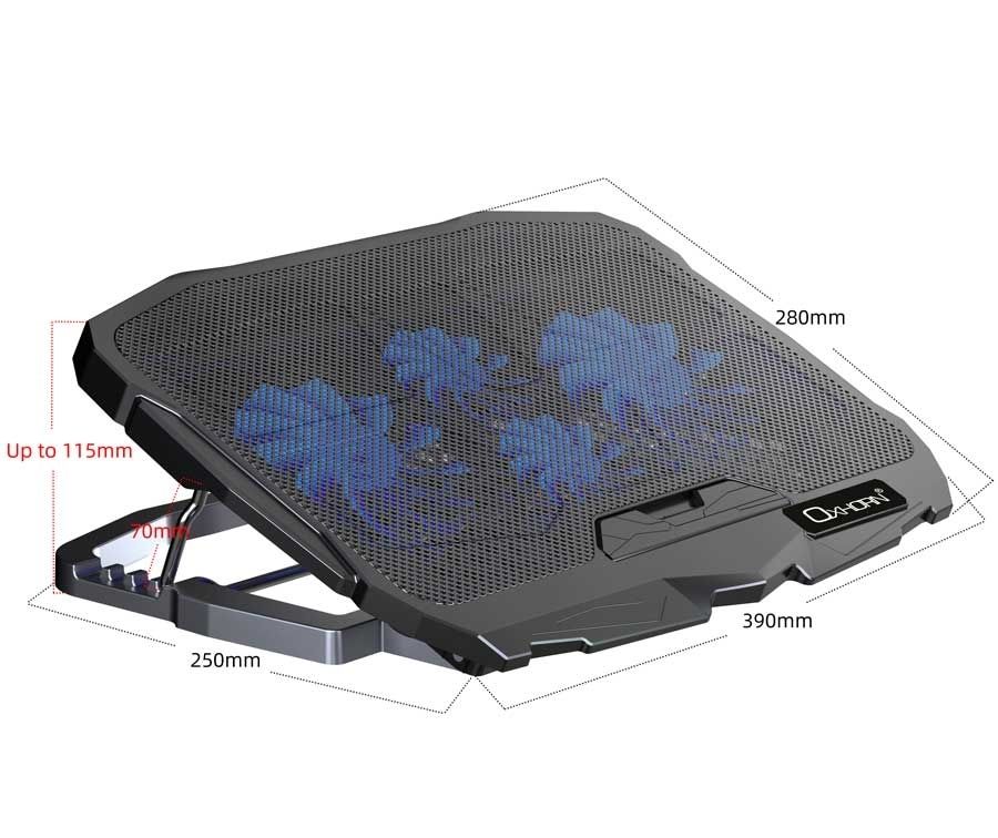 OXHORN LC-1701 Laptop Cooling Stand High Adjustable V28-ACBOXHLC1701