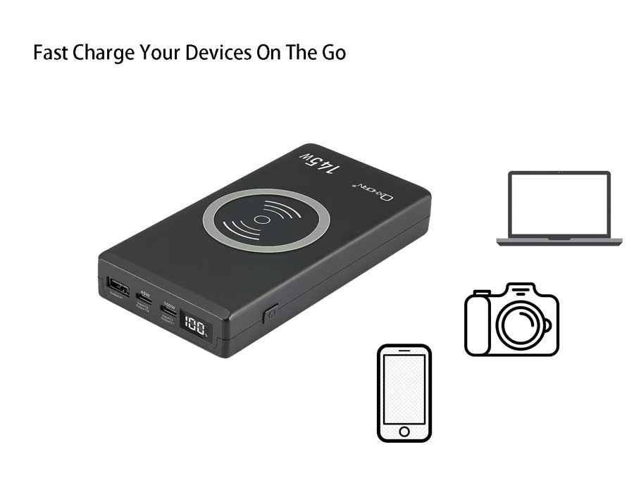 OXHORN NB-PB145W USB C PD Laptop Power Bank 145w V28-ACBOXHNBPB145W