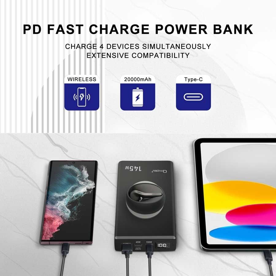 OXHORN NB-PB145W USB C PD Laptop Power Bank 145w V28-ACBOXHNBPB145W