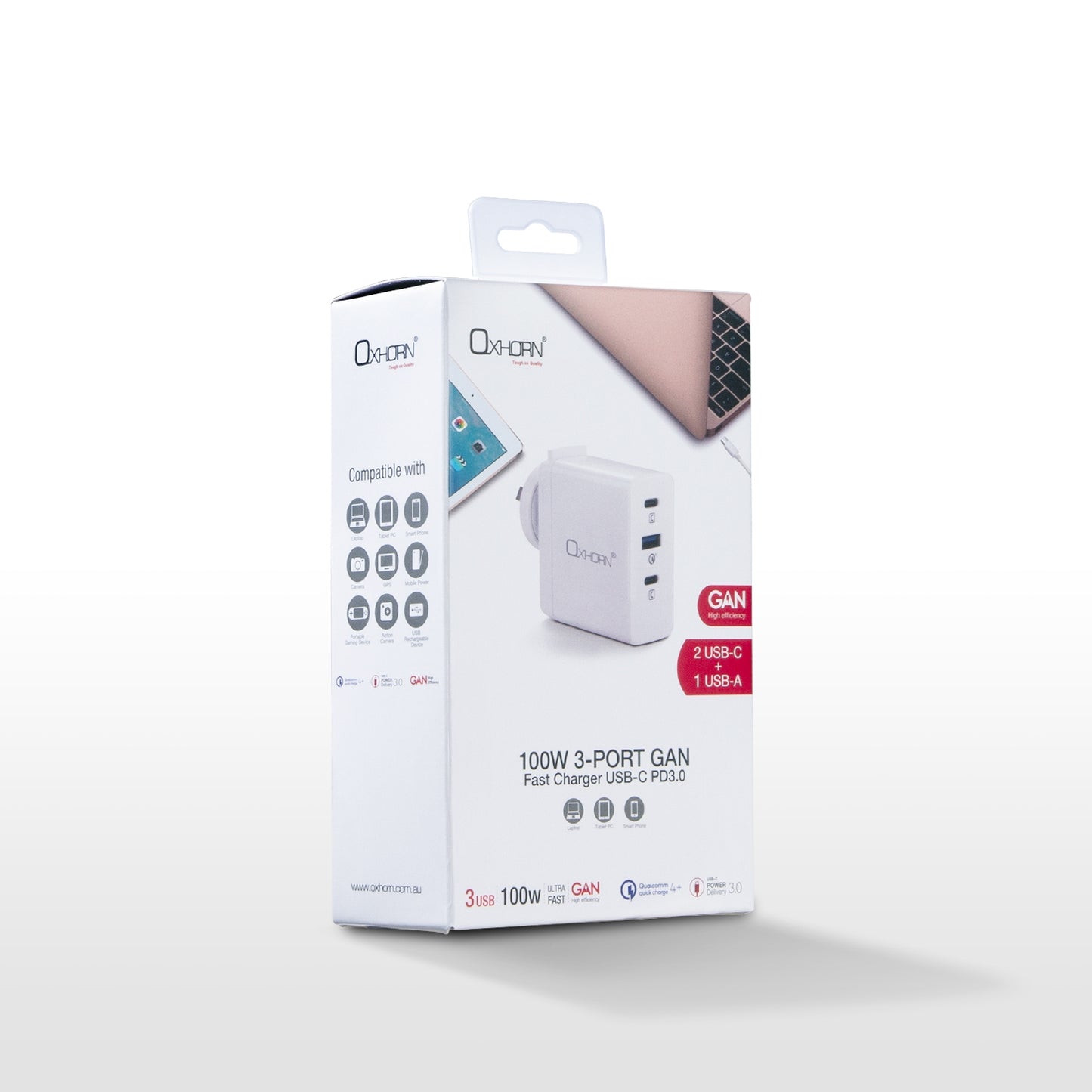 Oxhorn Type C GaN Charger 100w V28-ACBOXHNBPD100