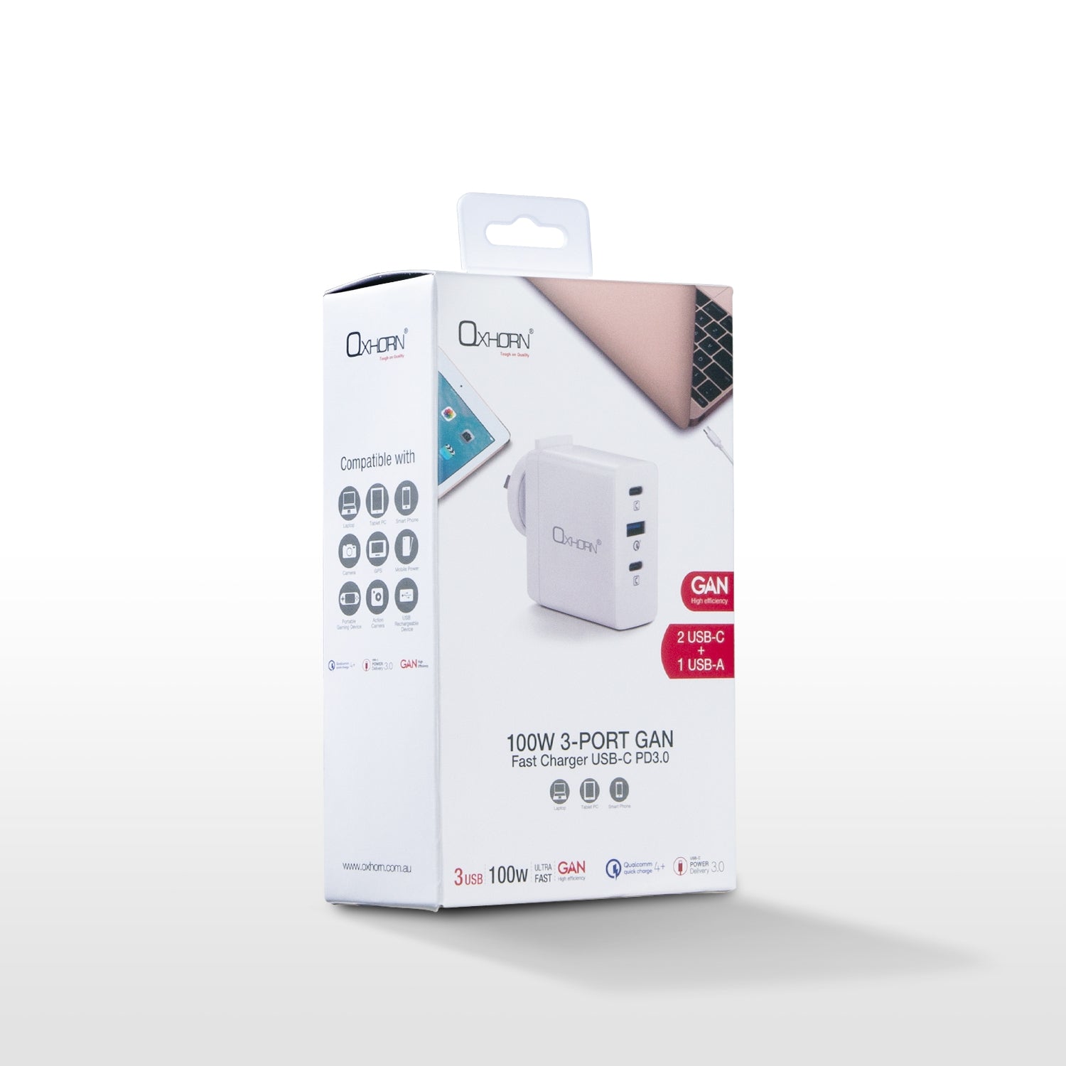 Oxhorn Type C GaN Charger 100w V28-ACBOXHNBPD100