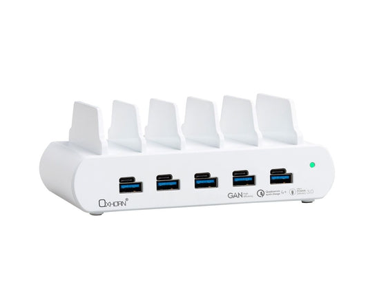 OXHORN NB-PD150D PD 150W 5-Port (5A+5C) Charging Dock with build-in rack V28-ACBOXHNBPD150D