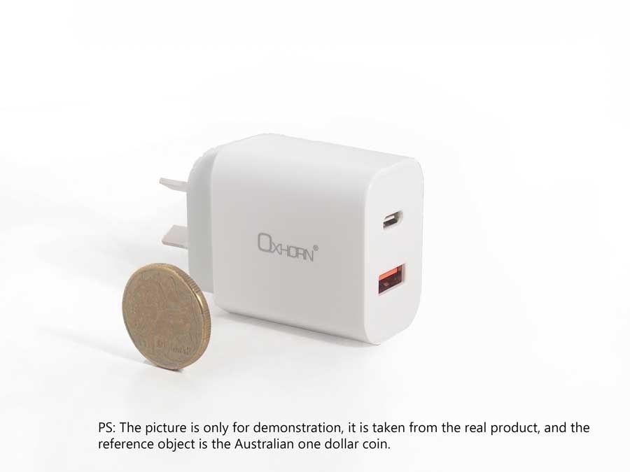 OXHORN NB-PD20 Type C & USB Quick Charger 20W V28-ACBOXHNBPD20