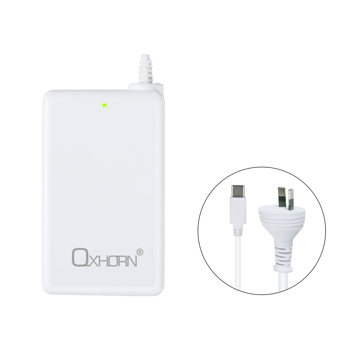 Oxhorn Type C GaN Charger 65W White V28-ACBOXHNBPD65W