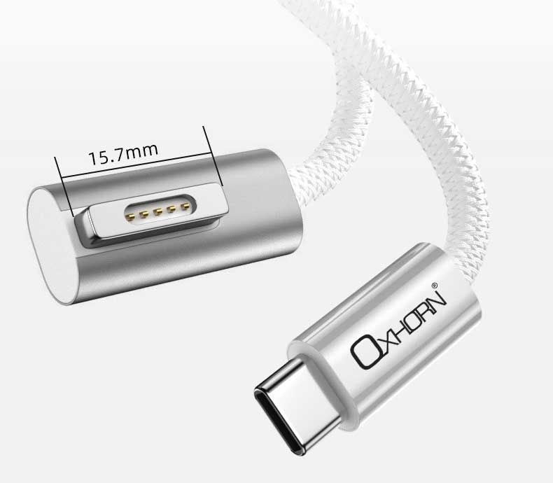 OXHORN NB-PD-Mag-2 USB C to Magsafe 2 Charging Cable