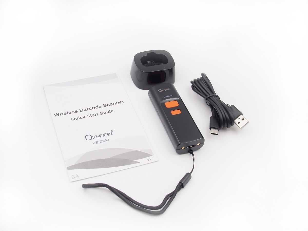 OXHORN UB-D203 Mini Wireless 2D Barcode Scanner V28-ACBOXHUBD203