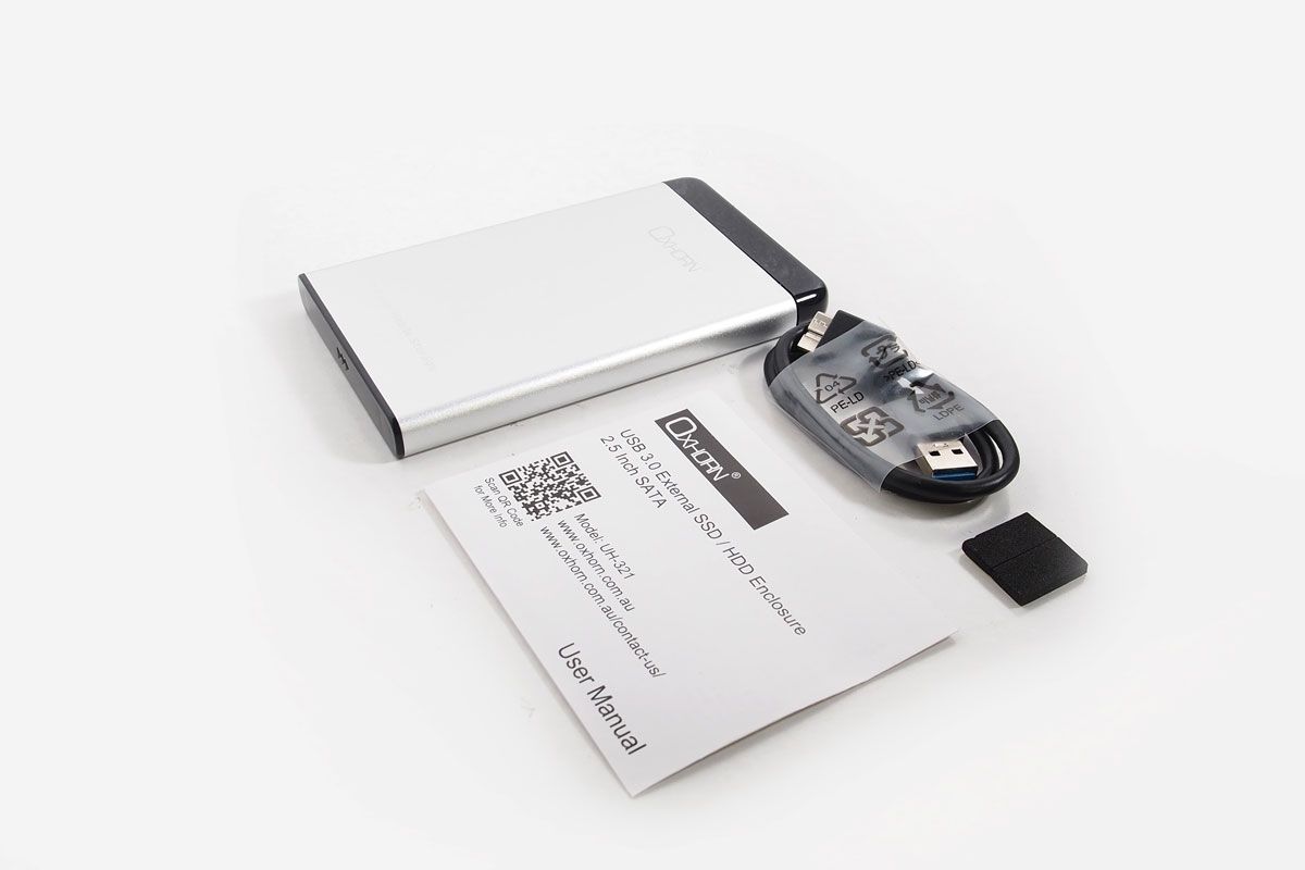 OXHORN UH-321 USB 3.0 2.5 SATA HDD Enclosure V28-ACBOXHUH321