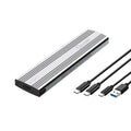 OXHORN UM-311S USB C 3.2 Gen 2 M.2 NVMe Enclosure Silver V28-ACBOXHUM311S