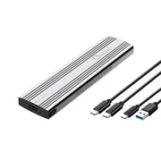 OXHORN UM-311S USB C 3.2 Gen 2 M.2 NVMe Enclosure Silver V28-ACBOXHUM311S