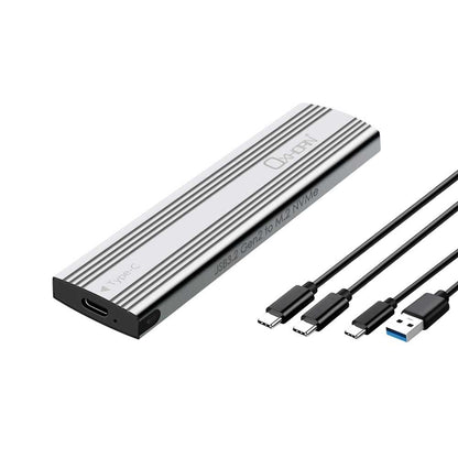 OXHORN UM-311S USB C 3.2 Gen 2 M.2 NVMe Enclosure Silver V28-ACBOXHUM311S