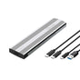OXHORN UM-311S USB C 3.2 Gen 2 M.2 NVMe Enclosure Silver V28-ACBOXHUM311S