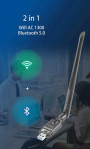 OXHORN UW-1300B USB AC1300 + Bluetooth 5.0 Adapter V28-ACBOXHUW1300B