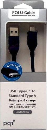 PQI U-Cable USB Type-C To Standard Typd A 100Cm for Data sync & Charge V28-ACBPQIU2TOTYPEC