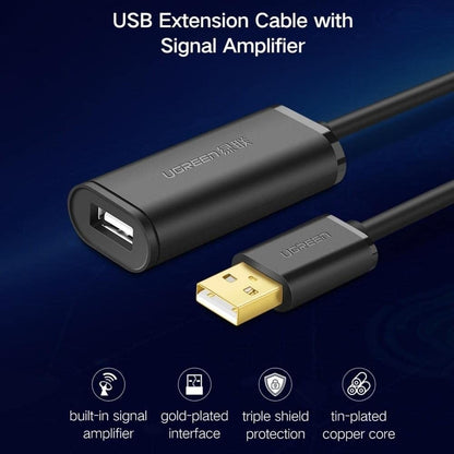 UGREEN 10321 USB 2.0 Active Extension Cable with Chipset 10M V28-ACBUGN10321