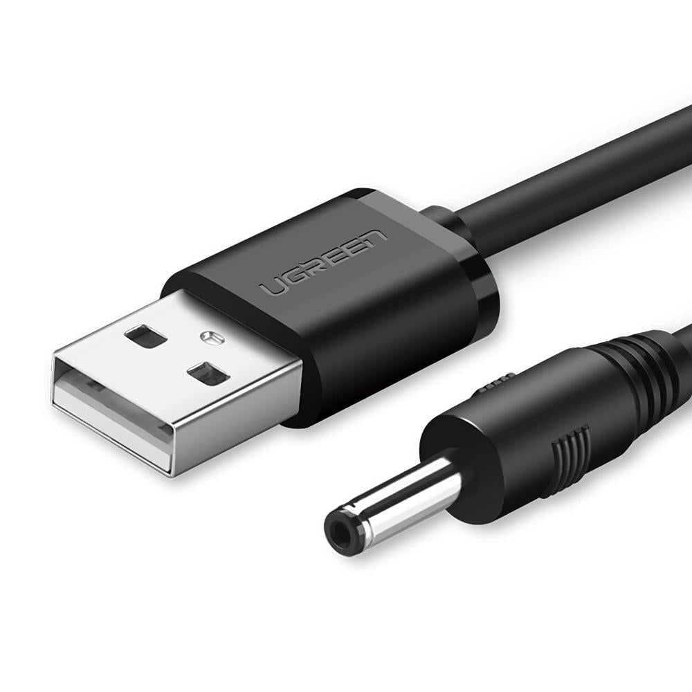 UGREEN USB2.0-A to DC 3.5mm M/F Charging Cable 1m (Black) 10376 V28-ACBUGN10376