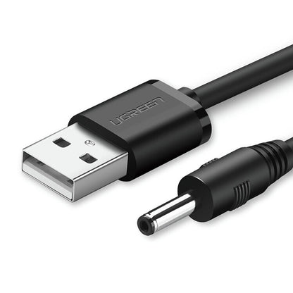 UGREEN USB2.0-A to DC 3.5mm M/F Charging Cable 1m (Black) 10376 V28-ACBUGN10376