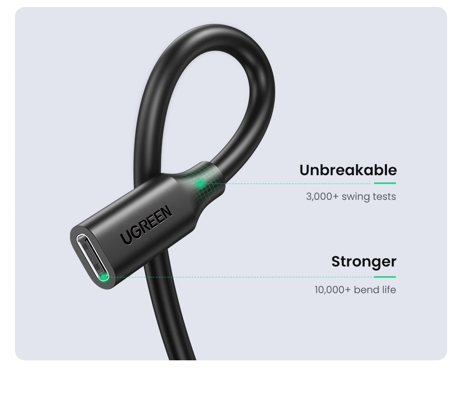 UGREEN 10387 USB-C Extension Cable 1M V28-ACBUGN10387